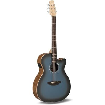 Applause Guitarra electroacústica Jump OM Electro Cut Tapa de abeto macizo Fondo de ovangkol Cutaway Dusk till Dawn mate AEO-69-DTD Applause Guitarra electroacústica Jump OM Electro Cut Tapa de abeto macizo Fondo de ovangkol Cutaway Dusk till Dawn mate AEO-69-DTD