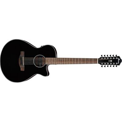Ibanez AEG5012 Cordones de 12 cuerdas, color negro Ibanez AEG5012 Cordones de 12 cuerdas, color negro
