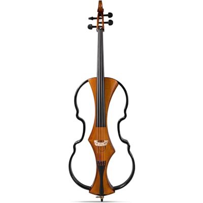 GEWA E-Cello Novita 3.0-4/4 – violonchelo electrónico con marco de carbono, cuerpo de madera maciza y sistema de preamplificador, marrón dorado GEWA E-Cello Novita 3.0-4/4 – violonchelo electrónico con marco de carbono, cuerpo de madera maciza y sistema de preamplificador, marrón dorado