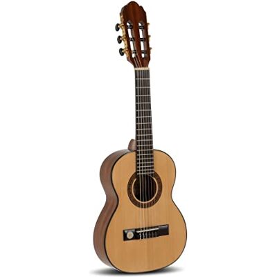 GEWA Guitarra clásica Pro Arte GC 25 A tamaño 1/4 (aprox. 4-7 años) Tapa de abeto macizo Fondo/aros de caoba Cuerdas Hannabach Mecánica dorada Fabricado en Europa GEWA Guitarra clásica Pro Arte GC 25 A tamaño 1/4 (aprox. 4-7 años) Tapa de abeto macizo Fondo/aros de caoba Cuerdas Hannabach Mecánica dorada Fabricado en Europa