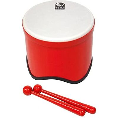 TOCA World Percussion Freestyle 2 Tom Tom (tambor óptimo para círculos de tambores, escuelas y jardines de infancia, de material sintético robusto, diámetro: 9,5", altura: 8"), Rojo TOCA World Percussion Freestyle 2 Tom Tom (tambor óptimo para círculos de tambores, escuelas y jardines de infancia, de material sintético robusto, diámetro: 9,5", altura: 8"), Rojo