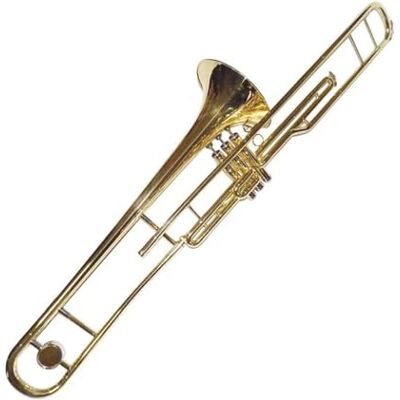 HYLQZAT Trombón Tenor Trombón De Pistón En Si Bemol Instrumento Musical Cuerpo De Latón Amarillo Acabado Lacado Con Estuche HYLQZAT Trombón Tenor Trombón De Pistón En Si Bemol Instrumento Musical Cuerpo De Latón Amarillo Acabado Lacado Con Estuche