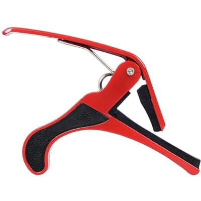RKJRTK Clip de tono de capo de guitarra eléctrica portátil, Red Peso ligero, fácil de usar, cambio rápido, pieza de repuesto para guitarras acústicas y eléctricas RKJRTK Clip de tono de capo de guitarra eléctrica portátil, Red Peso ligero, fácil de usar, cambio rápido, pieza de repuesto para guitarras acústicas y eléctricas