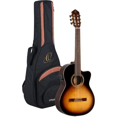 Ortega Guitars Ortega Classical Guitar Performer Series 44 Incluye funda Mástil delgado Color Tobacco Sunburst Ortega Guitars Ortega Classical Guitar Performer Series 44 Incluye funda Mástil delgado Color Tobacco Sunburst