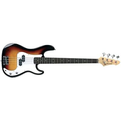 GEWA bajo eléctrico, RCB-100 sunburst, Cuerpo de madera de tilo macizo, Mástil de arce, Diapasón de madera de pakka, herrajes cromados GEWA bajo eléctrico, RCB-100 sunburst, Cuerpo de madera de tilo macizo, Mástil de arce, Diapasón de madera de pakka, herrajes cromados
