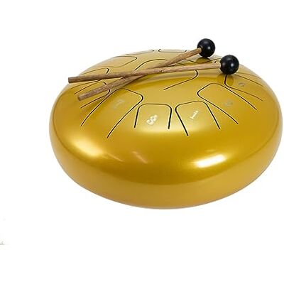 DIMAVERY TD-12 Steel Tongue Drum Gold DIMAVERY TD-12 Steel Tongue Drum Gold
