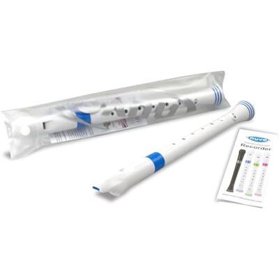 Nuvo Flauta soprano, blanco-azul, alemán Nuvo Flauta soprano, blanco-azul, alemán