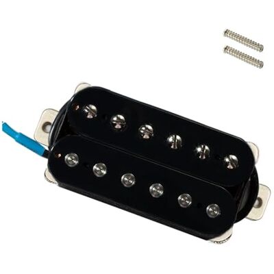 ZXFJYUIP Pastilla Humbucker No Ajustable Con Mástil De 50 Mm Y 7.6 KΩ Adecuada Para Guitarras Electroacústicas(14) ZXFJYUIP Pastilla Humbucker No Ajustable Con Mástil De 50 Mm Y 7.6 KΩ Adecuada Para Guitarras Electroacústicas(14)