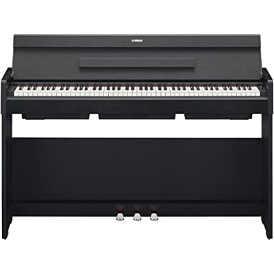Yamaha ARIUS YDP-S35 Piano digital elegante para aficionados, para una experiencia similar a la de un piano acústico, adecuado para cualquier rincón de la casa, en negro Yamaha ARIUS YDP-S35 Piano digital elegante para aficionados, para una experiencia similar a la de un piano acústico, adecuado para cualquier rincón de la casa, en negro
