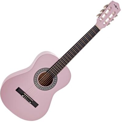 gear4music Júnior 1/2 Clásica Guitarra, Rosa, Para jóvenes principiantes, cuerdas de nailon suave para manos pequeñas, construcción robusta y duradera gear4music Júnior 1/2 Clásica Guitarra, Rosa, Para jóvenes principiantes, cuerdas de nailon suave para manos pequeñas, construcción robusta y duradera