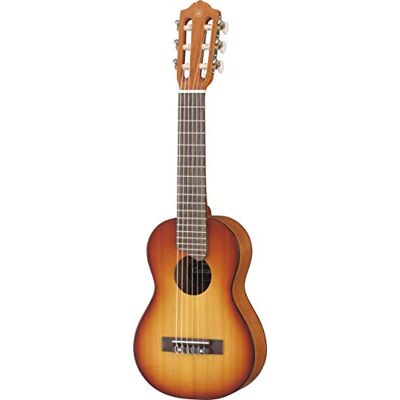 Yamaha GL1 Guitalele Mini Guitarra de Madera con las dimensiones de un Ukelele, escala de 17 pulgadas, 6 cuerdas (3 en nylon / 3 en acero), Marrón (Tobacco Brown Sunburst) Yamaha GL1 Guitalele Mini Guitarra de Madera con las dimensiones de un Ukelele, escala de 17 pulgadas, 6 cuerdas (3 en nylon / 3 en acero), Marrón (Tobacco Brown Sunburst)