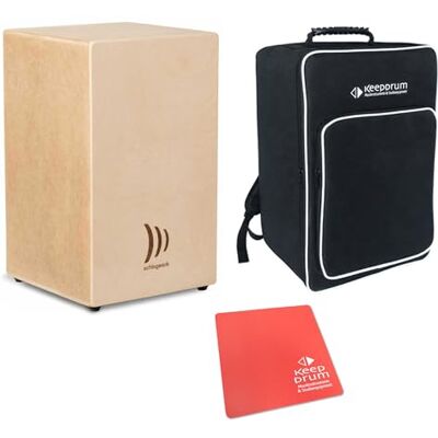 Schlagwerk Kit de montaje para cajón, mochila keepdrum y almohadilla de asiento, color rojo Schlagwerk Kit de montaje para cajón, mochila keepdrum y almohadilla de asiento, color rojo