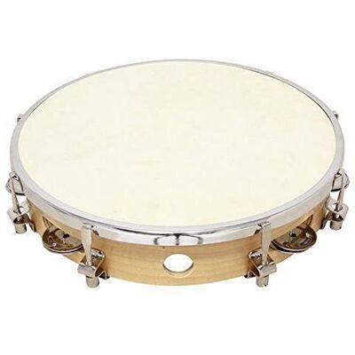 GEWA BSX Panderetas natural, una fila, 12'' GEWA BSX Panderetas natural, una fila, 12''