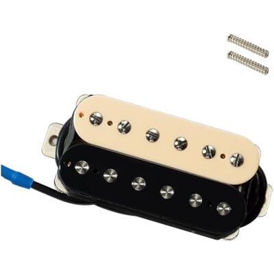 ZXFJYUIP Pastilla Humbucker No Ajustable Con Mástil De 50 Mm Y 7.6 KΩ Adecuada Para Guitarras Electroacústicas(15) ZXFJYUIP Pastilla Humbucker No Ajustable Con Mástil De 50 Mm Y 7.6 KΩ Adecuada Para Guitarras Electroacústicas(15)