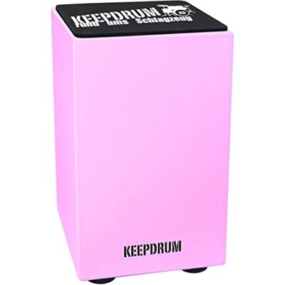 keepdrum DC1M PK Junior Cajon Taburete de tambor para niños, rosa y almohadilla de asiento keepdrum DC1M PK Junior Cajon Taburete de tambor para niños, rosa y almohadilla de asiento