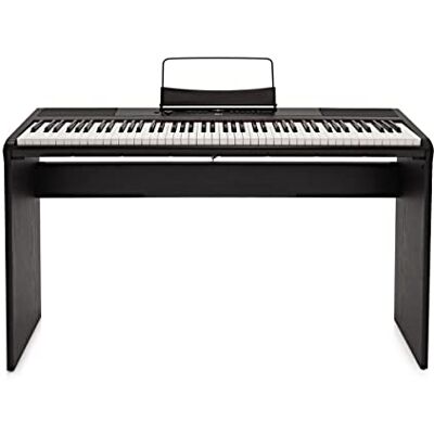 gear4music SDP-2 Piano Digital Principiantes 88 Teclas con Soporte Piano Digital Contrapesado de 88 Teclas con Metrónomo, Altavoces Estéreo Integrados, Efectos Reverb y Chorus, Soporte gear4music SDP-2 Piano Digital Principiantes 88 Teclas con Soporte Piano Digital Contrapesado de 88 Teclas con Metrónomo, Altavoces Estéreo Integrados, Efectos Reverb y Chorus, Soporte