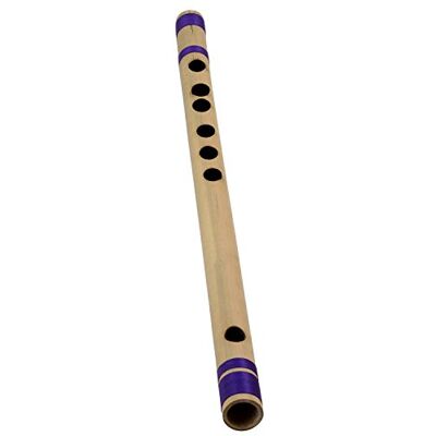 Royal Kurta Principiantes/profesionales flautas transversales bansuri (A TONO) instrumentos musicales indios de madera de bambú 30 cm Royal Kurta Principiantes/profesionales flautas transversales bansuri (A TONO) instrumentos musicales indios de madera de bambú 30 cm
