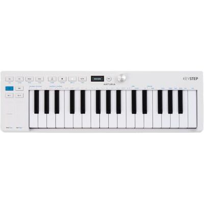 Arturia Keystep MK2 Controlador MIDI portátil, secuenciador y arpegiador 32 teclas delgadas, pantalla OLED, secuenciador de pasos polifónico, arpegiador de 16 modos, compatible con CV Blanco Arturia Keystep MK2 Controlador MIDI portátil, secuenciador y arpegiador 32 teclas delgadas, pantalla OLED, secuenciador de pasos polifónico, arpegiador de 16 modos, compatible con CV Blanco