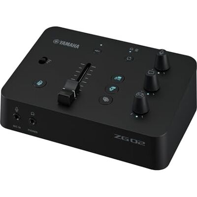 Yamaha Mezclador de juegos ZG02 para chat de voz y transmisión de juegos Yamaha Mezclador de juegos ZG02 para chat de voz y transmisión de juegos