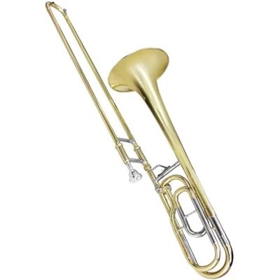 CRJUS Instrumento De Latón Trombón Tenor De Cambio Plano De Grado B De Rendimiento Con Estuche De Transporte Trombón Para Principiantes CRJUS Instrumento De Latón Trombón Tenor De Cambio Plano De Grado B De Rendimiento Con Estuche De Transporte Trombón Para Principiantes