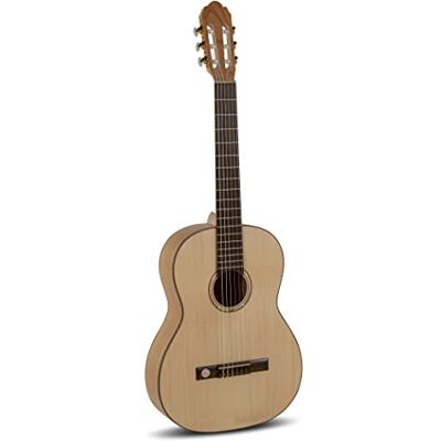GEWA guitarra de concierto, guitarra clásica Pro Natura Gold tamaño 4/4 tapa de abeto macizo fondo/aros de cerezo macizo color natural satinado cuerdas Hannabach Made in Europe GEWA guitarra de concierto, guitarra clásica Pro Natura Gold tamaño 4/4 tapa de abeto macizo fondo/aros de cerezo macizo color natural satinado cuerdas Hannabach Made in Europe
