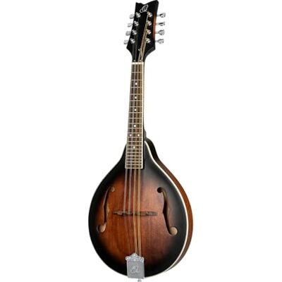 Ortega Guitars A-Style Mandolina para zurdos acústica, F-Holes, Americana Series, abeto/arce, marrón Ortega Guitars A-Style Mandolina para zurdos acústica, F-Holes, Americana Series, abeto/arce, marrón