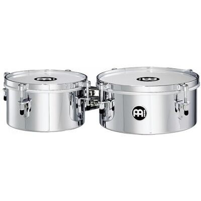 Meinl Percussion Timbales, 8" y 10", Cromado Meinl Percussion Timbales, 8" y 10", Cromado
