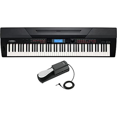Classic Cantabile SP-250 BK Stagepiano negro SET incl. pedal, 600 voces 88 teclas de martillo auténticas con sensibilidad al tacto, Polifonía máxima: 128, 120 canciones incl. 5 canciones de usuario Classic Cantabile SP-250 BK Stagepiano negro SET incl. pedal, 600 voces 88 teclas de martillo auténticas con sensibilidad al tacto, Polifonía máxima: 128, 120 canciones incl. 5 canciones de usuario