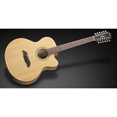 Framus Legacy Jumbo A Sitka Spruce Juego de 12 cuerdas cortadas, diseño vintage, color transparente Framus Legacy Jumbo A Sitka Spruce Juego de 12 cuerdas cortadas, diseño vintage, color transparente