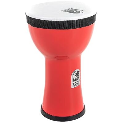 TOCA Doumbek Freestyle 2 Drum (casco de tambor de PVC resistente a la intemperie con 10" de altura, ideal para círculos de tambores, educación y terapia, diámetro: 6"), Rojo TOCA Doumbek Freestyle 2 Drum (casco de tambor de PVC resistente a la intemperie con 10" de altura, ideal para círculos de tambores, educación y terapia, diámetro: 6"), Rojo