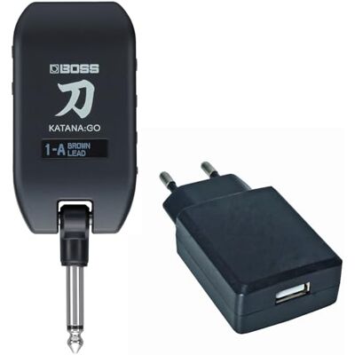 Boss Katana GO Amp Plug Amplificador de auriculares y fuente de alimentación keepdrum BS510 Boss Katana GO Amp Plug Amplificador de auriculares y fuente de alimentación keepdrum BS510