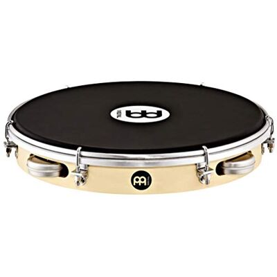 Meinl Percussion Wood Shaker Pandeiro 10" Marco de álamo/5 batidores/Parche de napa, Meinl Percussion Wood Shaker Pandeiro 10" Marco de álamo/5 batidores/Parche de napa,