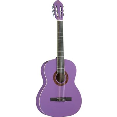 EKO GUITARS , Guitarra Clásica Serie Studio Escala 4/4, Tapa de Tilo, Aros y Fondo de Tilo Laminado, Mástil y Diapasón de Abedul, Funda Incluida, Color Violeta EKO GUITARS , Guitarra Clásica Serie Studio Escala 4/4, Tapa de Tilo, Aros y Fondo de Tilo Laminado, Mástil y Diapasón de Abedul, Funda Incluida, Color Violeta