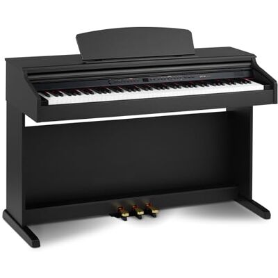 Classic Cantabile DP-50 Piano digital 88 teclas con mecanica martillo Teclado electronico USB/MIDI local, 32 polifonía, 14 voces y funcion Twin-Piano Organo musical para ninos Negro mate Classic Cantabile DP-50 Piano digital 88 teclas con mecanica martillo Teclado electronico USB/MIDI local, 32 polifonía, 14 voces y funcion Twin-Piano Organo musical para ninos Negro mate