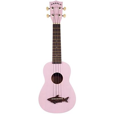 Kala Ma mk-ss-pnk Shark Puente – Ukelele soprano (con Vintage Acabado Satinado – Carcasa Rosa Kala Ma mk-ss-pnk Shark Puente – Ukelele soprano (con Vintage Acabado Satinado – Carcasa Rosa