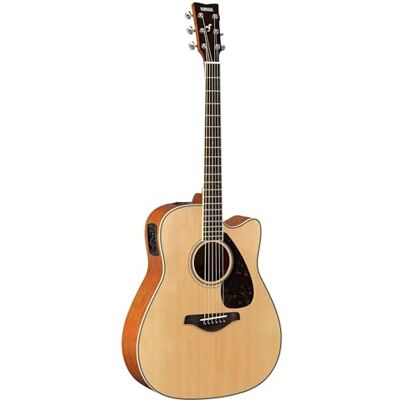 Yamaha FGX820C Guitarra Electroacústica – Dreadnought Cutaway, Escala 24,96″, Tapa Maciza de Abeto, Fondo & Aros de Caoba, Previo Sistema66 Activo – Natural Yamaha FGX820C Guitarra Electroacústica – Dreadnought Cutaway, Escala 24,96″, Tapa Maciza de Abeto, Fondo & Aros de Caoba, Previo Sistema66 Activo – Natural