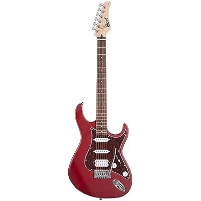 Cort G110 Guitarra eléctrica serie G, color rojo poros abiertos Cort G110 Guitarra eléctrica serie G, color rojo poros abiertos