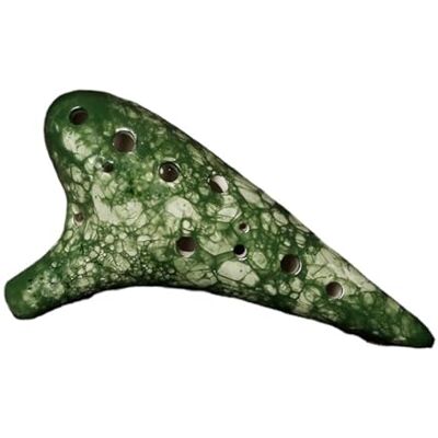 HYLQZAT Ocarina para principiantes Ocarina Texturizada De 12 Agujeros Con Clave C Central Instrumento Musical Profesional Para Principiantes(Green) HYLQZAT Ocarina para principiantes Ocarina Texturizada De 12 Agujeros Con Clave C Central Instrumento Musical Profesional Para Principiantes(Green)