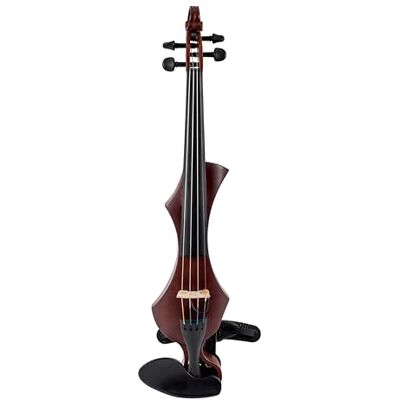GEWA Violín eléctrico , violín electrónico, Novita 3.0 rojo-marrón con reposahombros Wittner, 4 cuerdas GEWA Violín eléctrico , violín electrónico, Novita 3.0 rojo-marrón con reposahombros Wittner, 4 cuerdas