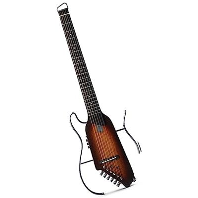 FLFL Guitarra De Viaje Guitarra Silenciosa Sin Cabeza Marcos Extraíbles Guitarra Eléctrica Acústica Ultraligera Principiantes Guitarra Eléctrica (Color : 04) FLFL Guitarra De Viaje Guitarra Silenciosa Sin Cabeza Marcos Extraíbles Guitarra Eléctrica Acústica Ultraligera Principiantes Guitarra Eléctrica (Color : 04)