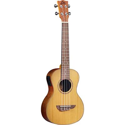 EKO Guitars – Ukelele Tenor EQ, ukulele Evo Tenor con ecualizador, bandas y fondo de caoba, parte superior de cedro, color natural EKO Guitars – Ukelele Tenor EQ, ukulele Evo Tenor con ecualizador, bandas y fondo de caoba, parte superior de cedro, color natural
