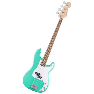 Fender Squier by Debut Collection Precision Bass, Diapasón de Laurel, Golpeador Blanco, Seafoam Green Fender Squier by Debut Collection Precision Bass, Diapasón de Laurel, Golpeador Blanco, Seafoam Green