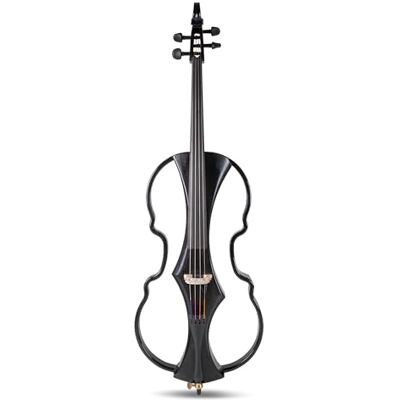 GEWA E-Cello Novita 3.0-4/4 – violonchelo electrónico con marco de carbono, cuerpo de madera maciza y sistema de preamplificador, negro GEWA E-Cello Novita 3.0-4/4 – violonchelo electrónico con marco de carbono, cuerpo de madera maciza y sistema de preamplificador, negro