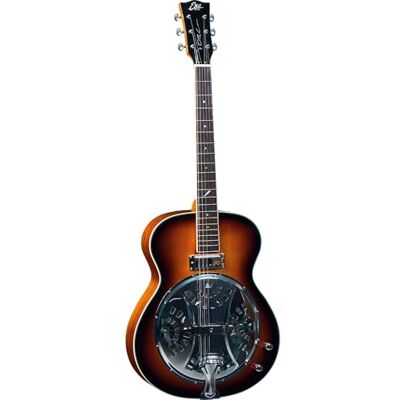 EKO GUITARS Resonador, Guitarra Resofónica, Tapa de Abeto, Aros y Fondo de Caoba Sapeli Laminada, Mástil de Caoba, Diapasón de 20 trastes en Roupanà Sudamericano, Color Sunburst EKO GUITARS Resonador, Guitarra Resofónica, Tapa de Abeto, Aros y Fondo de Caoba Sapeli Laminada, Mástil de Caoba, Diapasón de 20 trastes en Roupanà Sudamericano, Color Sunburst