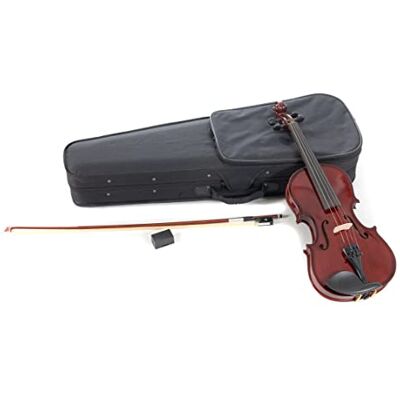 GEWA pure Violin Set HW Madera dura 1/2 Montado con Barbada, Cordal con microafinador, Arco, Resina, Estuche con Bandolera GEWA pure Violin Set HW Madera dura 1/2 Montado con Barbada, Cordal con microafinador, Arco, Resina, Estuche con Bandolera