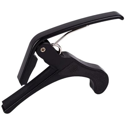 RKJRTK Clip de tono de capo de guitarra eléctrica portátil, Black Peso ligero, fácil de usar, cambio rápido, pieza de repuesto para guitarras acústicas y eléctricas RKJRTK Clip de tono de capo de guitarra eléctrica portátil, Black Peso ligero, fácil de usar, cambio rápido, pieza de repuesto para guitarras acústicas y eléctricas