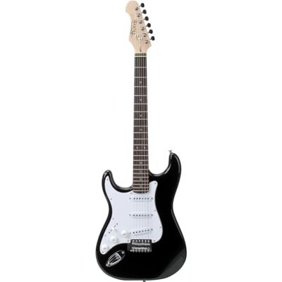 ROCKTILE Pro ST3-BK/RW-L Guitarra Eléctrica Para Zurdos (Lefty) Negra Modelo: Pro ST3-BK/RW-L, Cuerpo: Tilo, Mástil: Arce atornillado, 3 Single Coil pickups, 22 trastes jumbo, Inlays: Dot ROCKTILE Pro ST3-BK/RW-L Guitarra Eléctrica Para Zurdos (Lefty) Negra Modelo: Pro ST3-BK/RW-L, Cuerpo: Tilo, Mástil: Arce atornillado, 3 Single Coil pickups, 22 trastes jumbo, Inlays: Dot