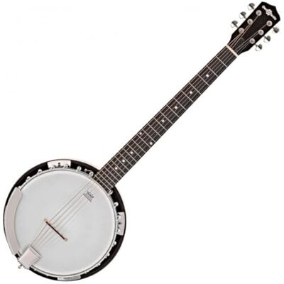 gear4music Guitarra Banjo 6 Cuerdas con Funda y Afinador de Clavijero Sonido de banjo con familiaridad de guitarra, resonador y cuerpo de caoba para el volumen, cordal regulable para el tono gear4music Guitarra Banjo 6 Cuerdas con Funda y Afinador de Clavijero Sonido de banjo con familiaridad de guitarra, resonador y cuerpo de caoba para el volumen, cordal regulable para el tono