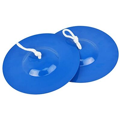 A-Star Par de platillos metálicos de 8 pulgadas Azul A-Star Par de platillos metálicos de 8 pulgadas Azul