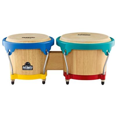 Nino Percussion Bongo con parche natural, madera, 2 Nino Percussion Bongo con parche natural, madera, 2